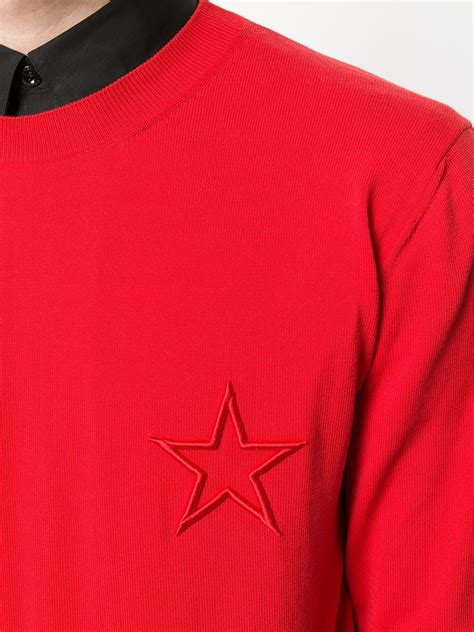givenchy star patch jumper